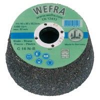 Hiomalevy Wefra; Ø90-110 mm; C 16 N; P16
