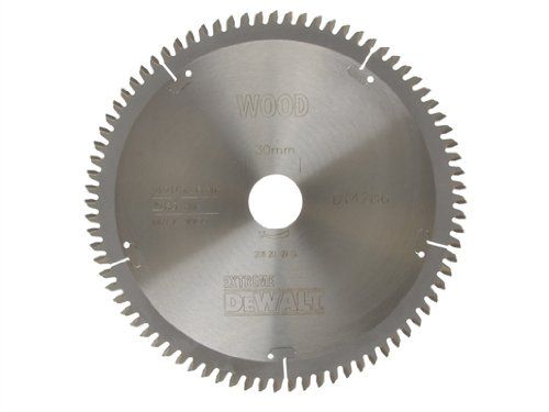 Katkaisuterä puulle DeWalt; 216x2,6x30,0 mm; Z80; -5°