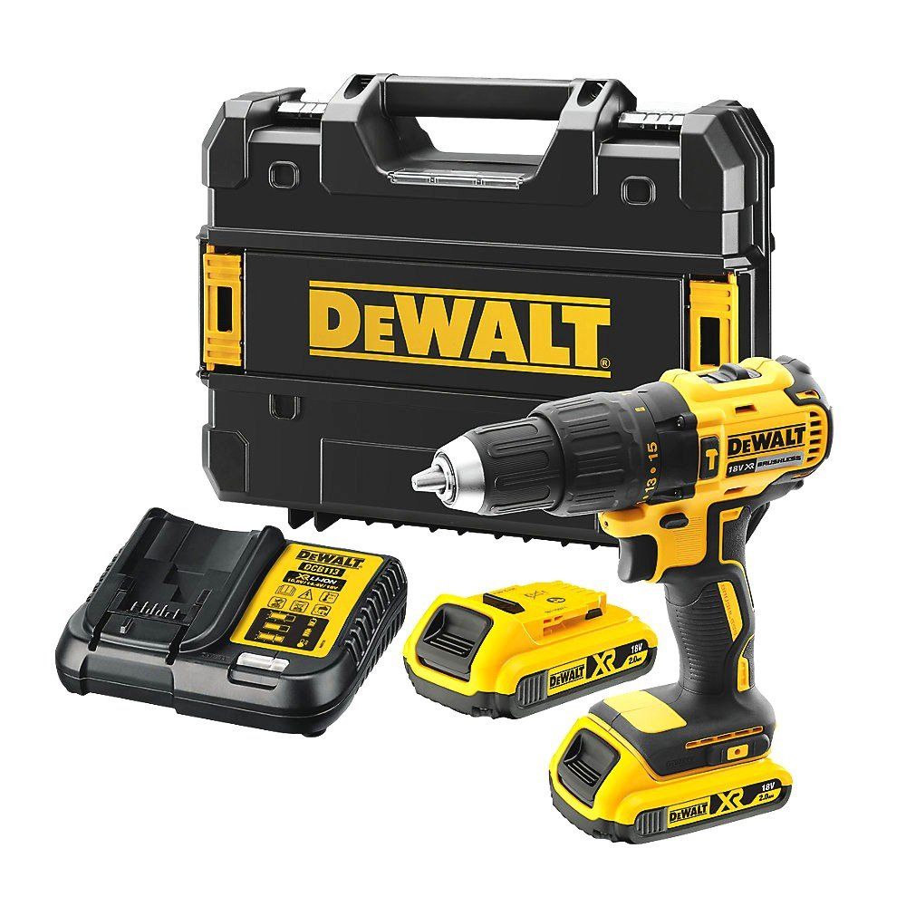 Iskupora / ruuvinväännin DeWalt DCD778D2T-QW; 18 V; 2x2,0 Ah akku