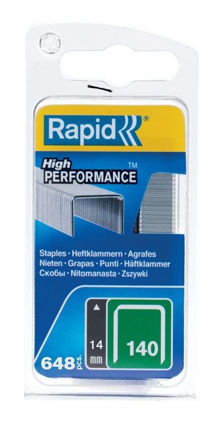 Niitit Rapid Flatwire; 14 mm; 650 kpl.; tyyppi 140; galvanoitu