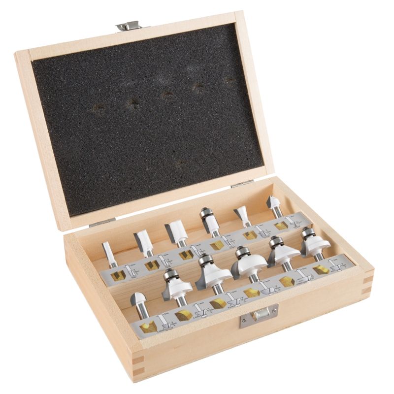 Jyrsinteräsarja  Makita D-57065; 6 mm; 12 kpl.