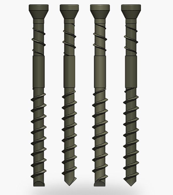 Puuruuvi Camo 345748; T15; A2; 60x4,2 mm; 350 kpl.