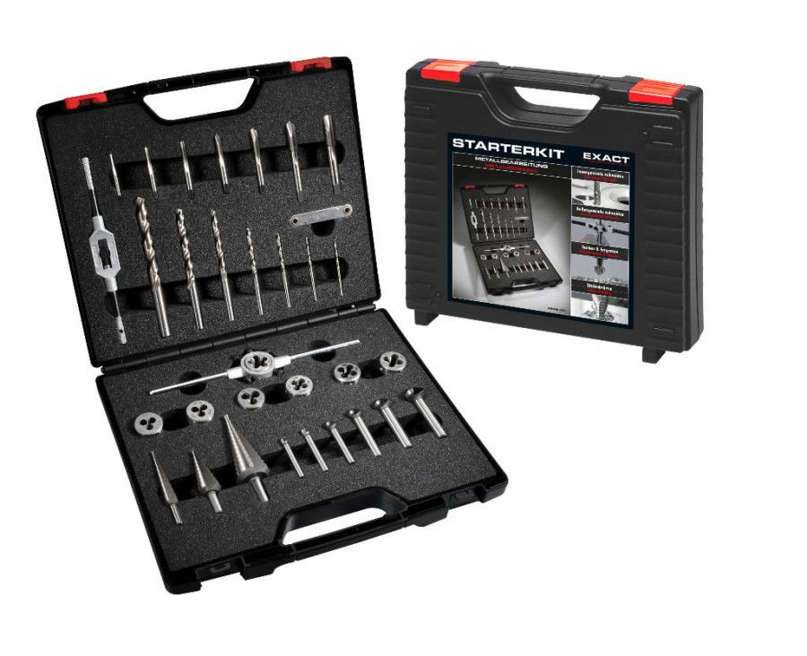 Kierretyökalusarja Exact Starterkit Metal; M3-M12; 35 kpl.