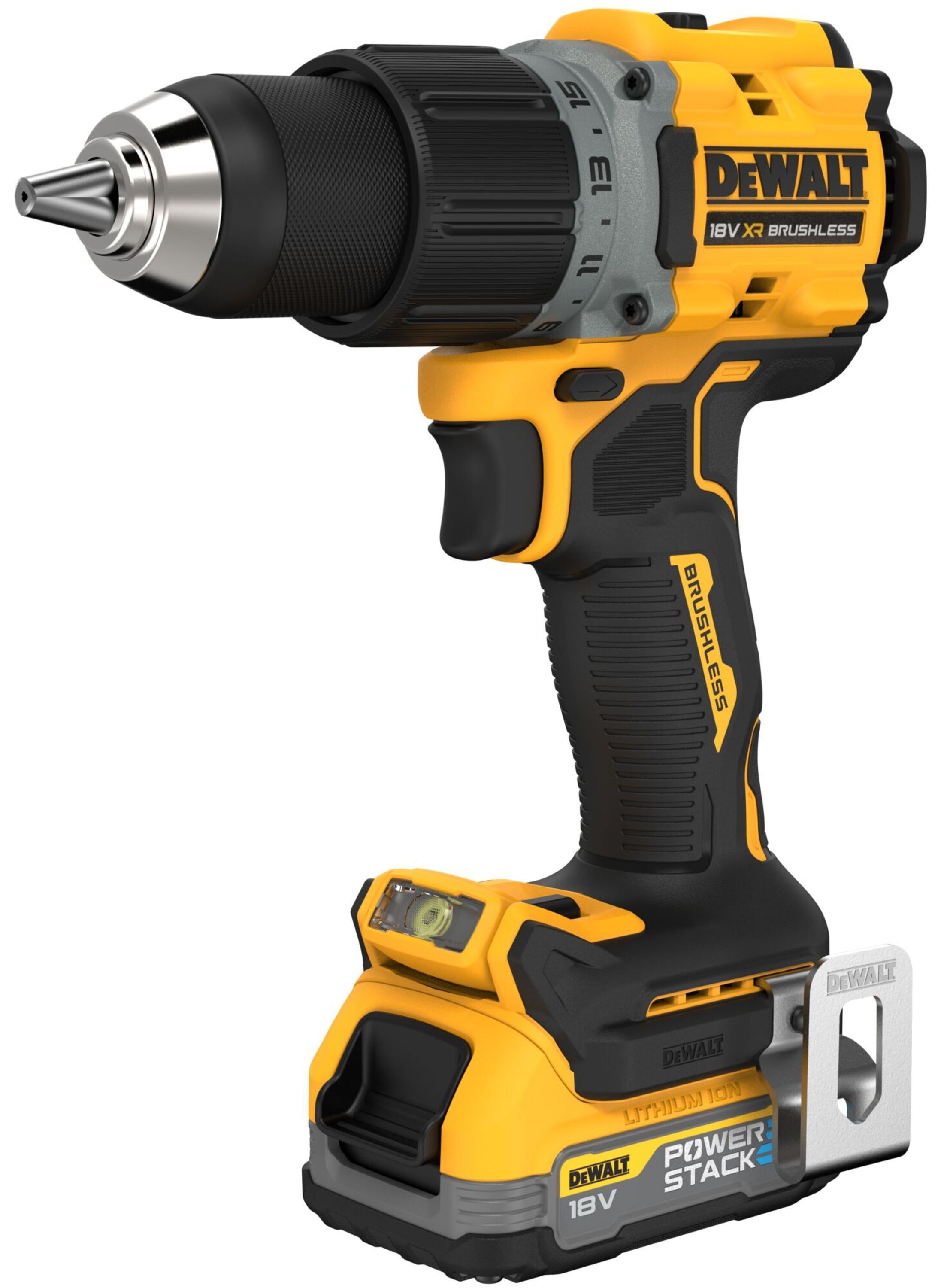Pora/ruuvinväännin DeWalt DCD800E2T-QW; 18 V; 2x1,7 Ah akku