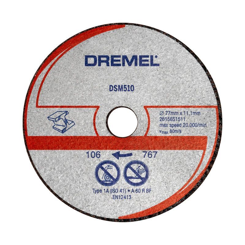 Katkaisulaikka metalli Dremel 2615S510JB; 77 mm