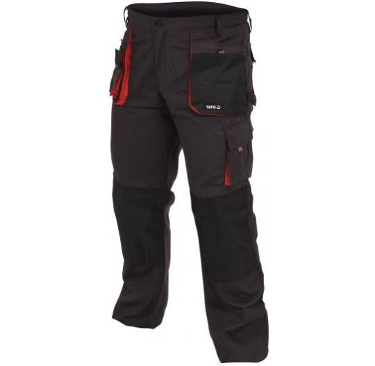 Housut Yato YT-80149; L/XL; musta punainen