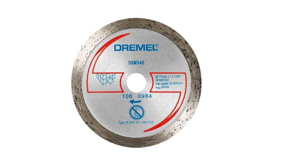 Timanttikatkaisulaikka laatoille Dremel DSM540; 77 mm