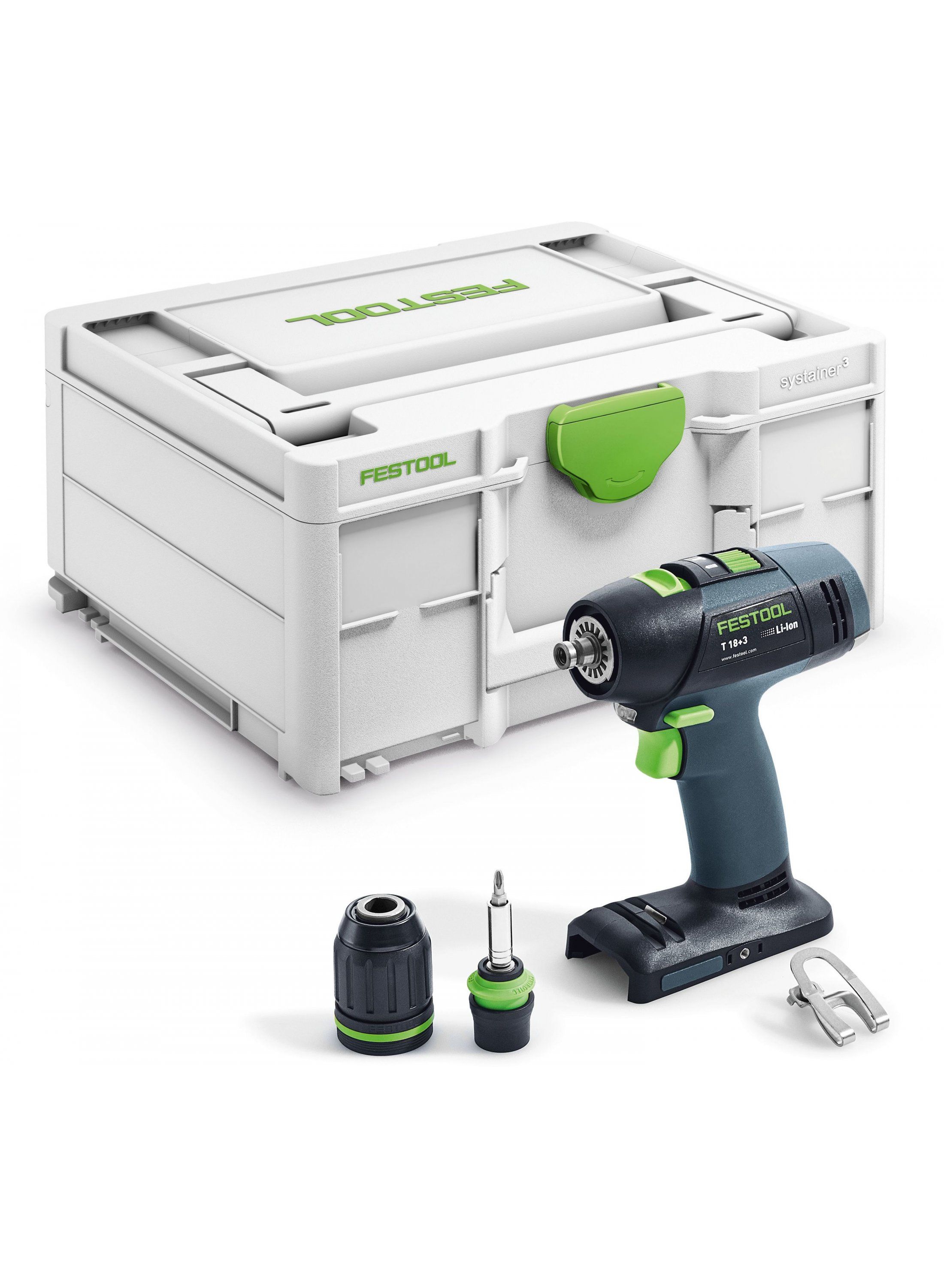 Pora/ruuvinväännin Festool T 18+3-Basic; 18 V (ilman akkua ja laturia)