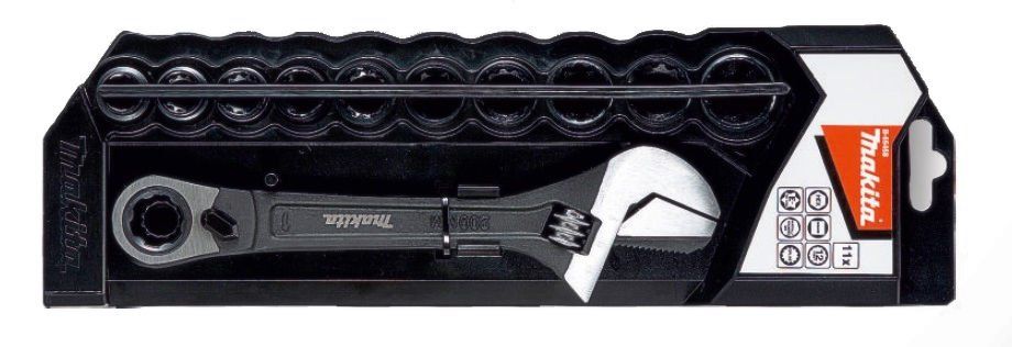 Kärki ja hylsysarja Makita B-65458; 11 kpl.