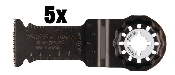 Tarkkuusleikkuuterä Makita B-64814-5; 32mm; 5 kpl.