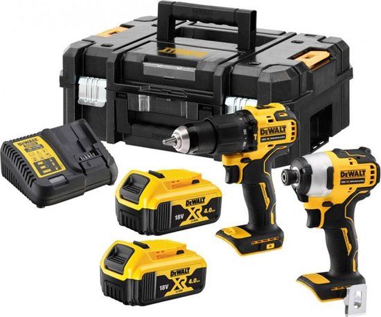 Työkalusarja  DeWalt DCK2062M2T-QW(DCD709 + DCF809); 18 V; 2x4,0 Ah akku