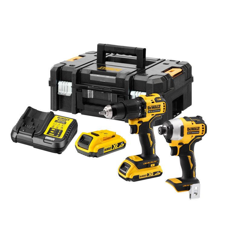 Työkalusarja  DeWalt DCK2062D2T-QW(DCD709 + DCF809); 18 V; 2x2,0 Ah akku