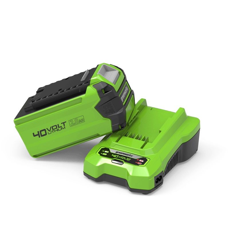Akku Greenworks GSK40B2; 40 V; 2,0&nbsp;Ah; Li-ion + latauslaite
