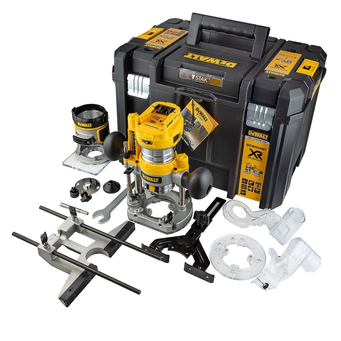 Yläjyrsin DeWalt DCW604NT-XJ; 18 V (ilman akkua ja laturia)