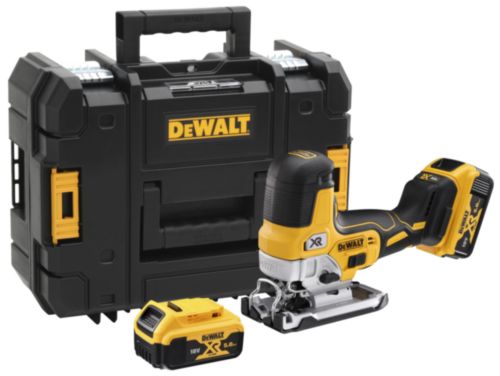 Akkupistosaha DeWalt DCS335P2; 18 V; 2x5,0 Ah akku