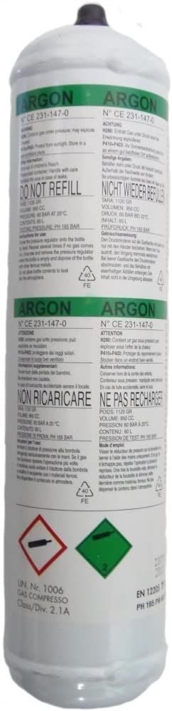 Kaasupoltin  Telwin Argon; 1 l; kertakäyttö