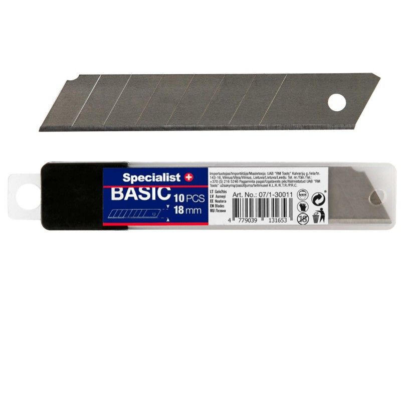 Pienemmiksi teriksi katkaistava terä Specialist Basic; 18 mm; 10 kpl.