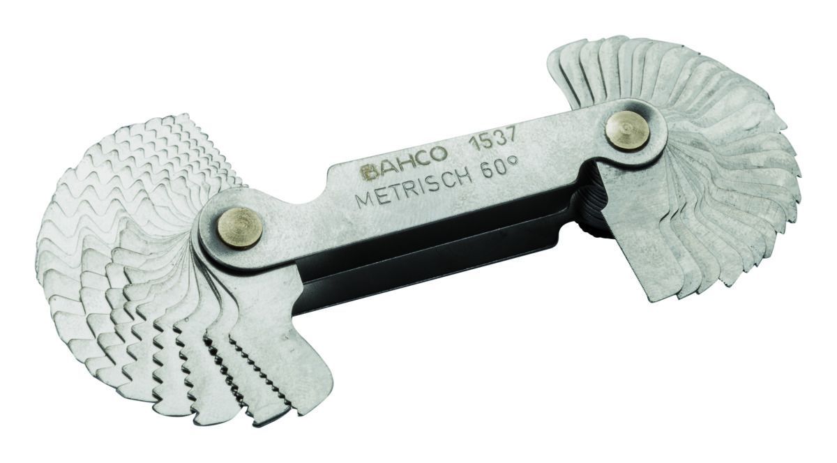 Kierrekampa Bahco 1537/52 Metric 60°/ Whitworth 55°; 0,25-6,0 mm / 4-62 mm