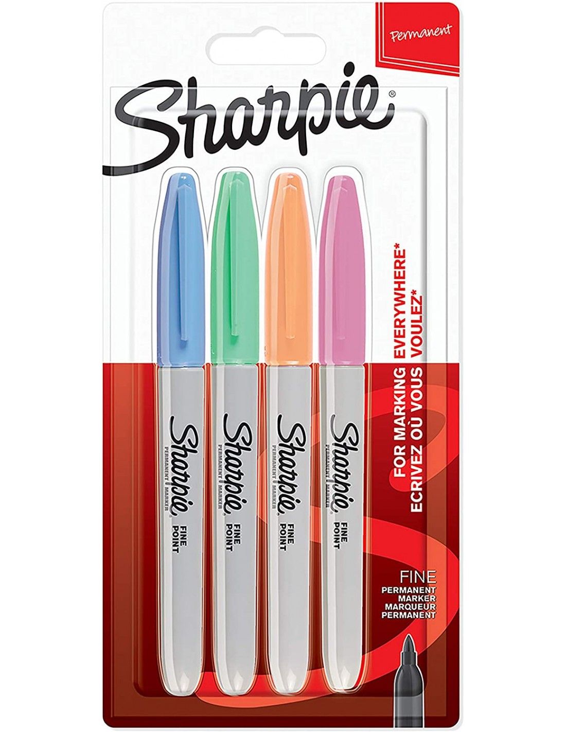 Merkkauskynäsetti Sharpie Fine; 4 kpl.