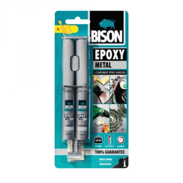 Liima Bison 1585925 Epoxy Metal; 24 ml
