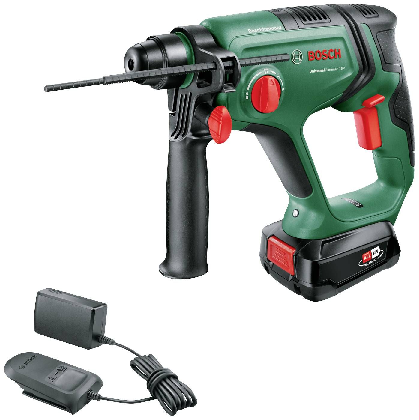 Poravasara Bosch Universal Hammer; 2,0 J; SDS-plus; 18 V; 1x2,5 Ah akku
