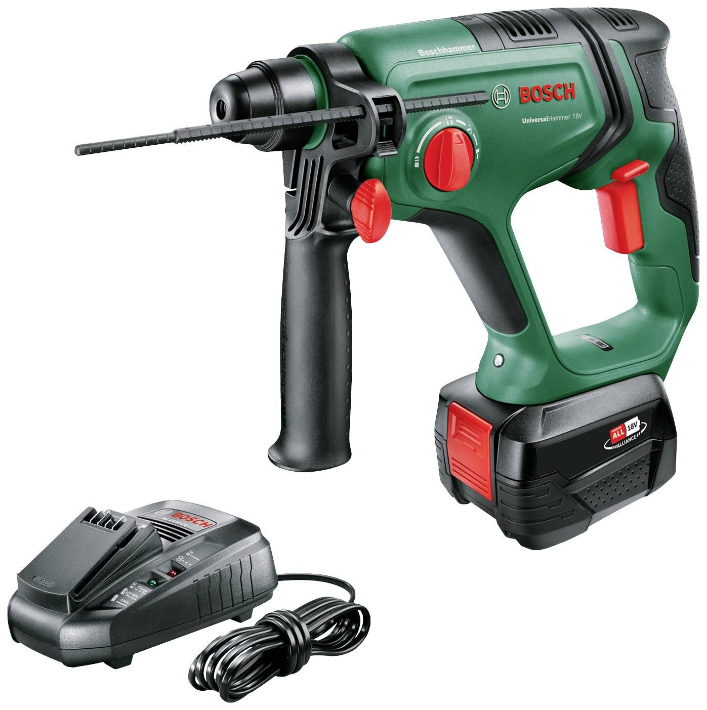 Poravasara Bosch Universal Hammer; 2,0 J; SDS-Plus; 18 V; 1x4,0 Ah akku