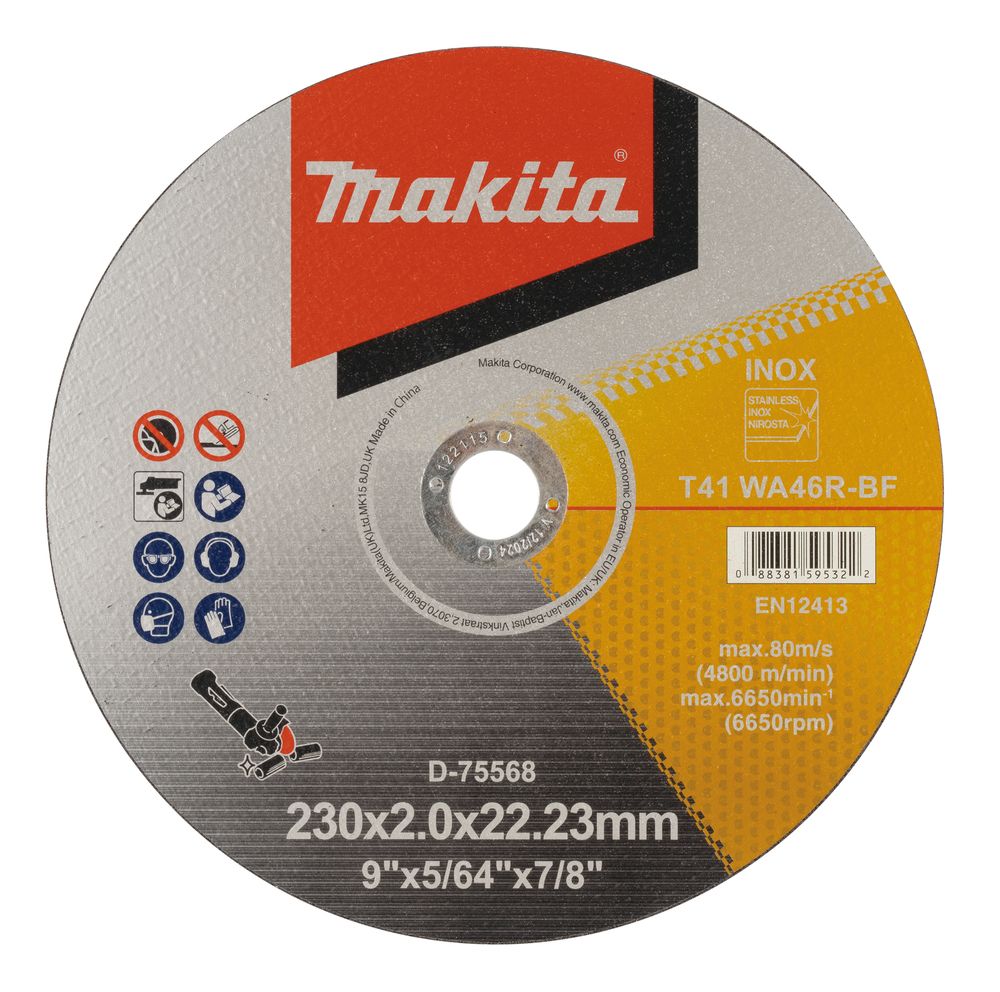 Katkaisulaikka Makita D-75568; 230x2,0x22,23 mm
