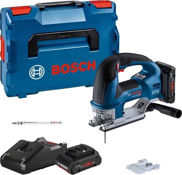 Akkupistosaha Bosch GST 18V-155 BC; 18 V; 2x4,0 Ah akku