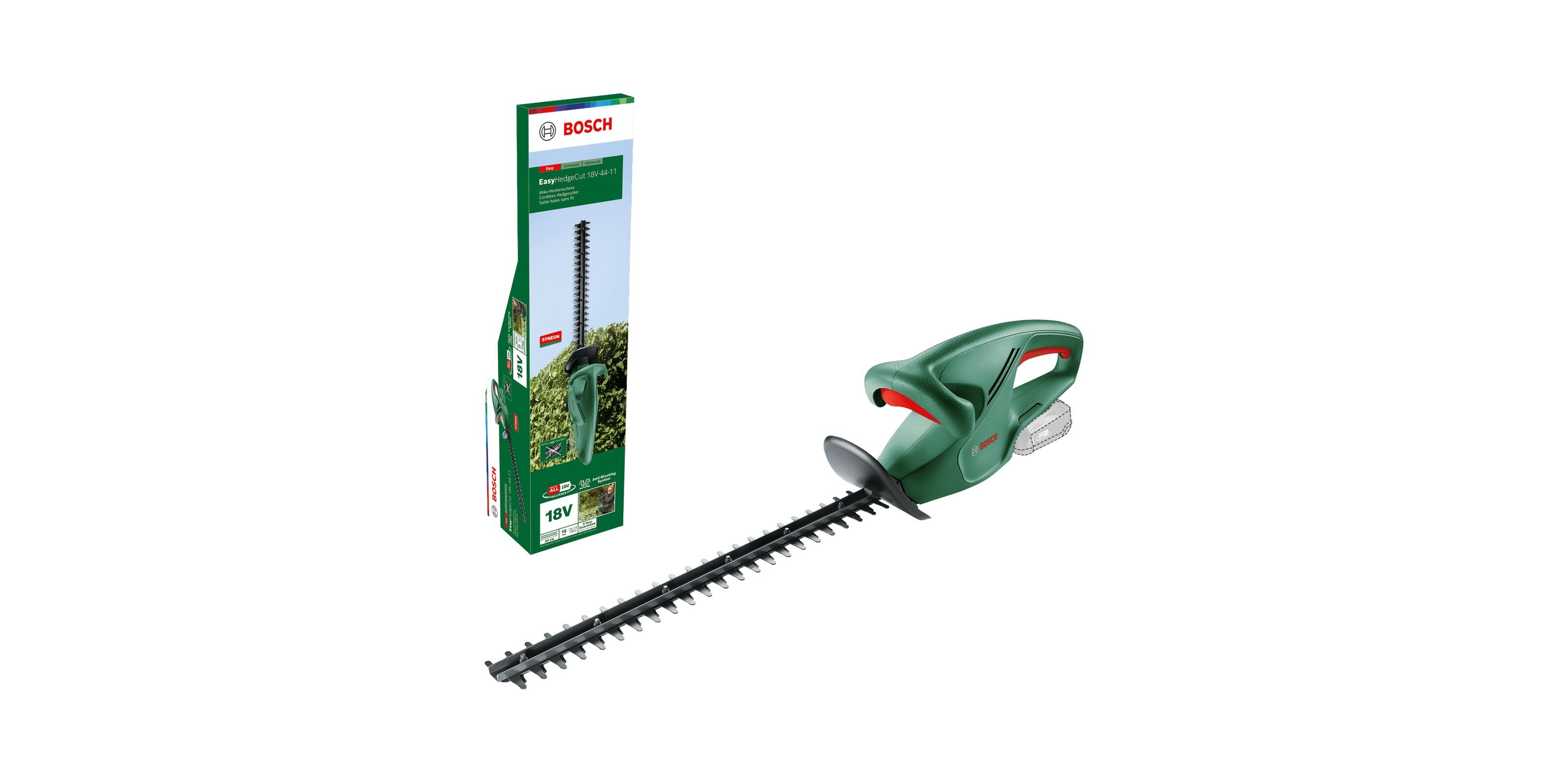 Pensasleikkuri Bosch Easy HedgeCut 18V-44-11; 18 V; 44 cm langton (akku ja laturi eivät sisälly)
