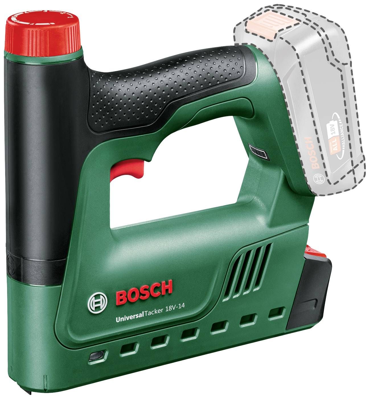 Akkusinkiläpistooli Bosch UniversalTacker 18V-14; 18 V (ilman akkua ja laturia)