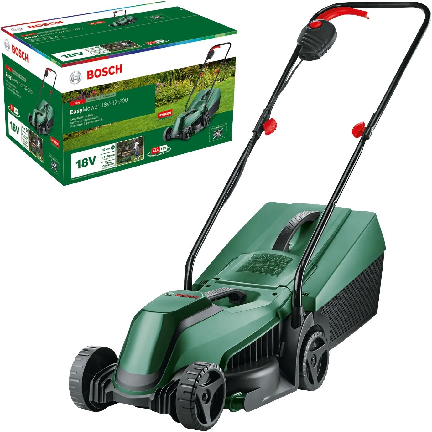 Ruohonleikkuri Bosch Easy Mower 18V-32-200 solo; 18 V (ilman akkua ja laturia)