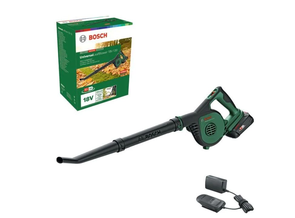 Akku lehtipuhallin Bosch UniversalLeafBlower 18V-130; 18 V; 1x2,5 Ah akku