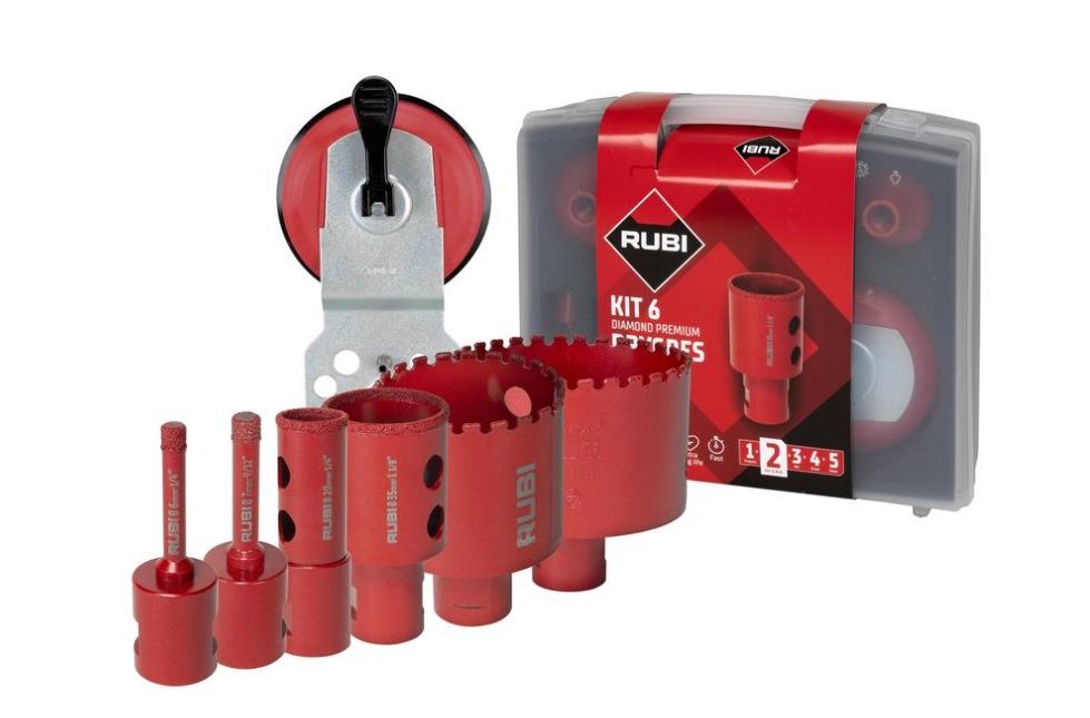 Reikäporasetti Rubi PREMIUM DRYGRES 51929; 6 kpl.