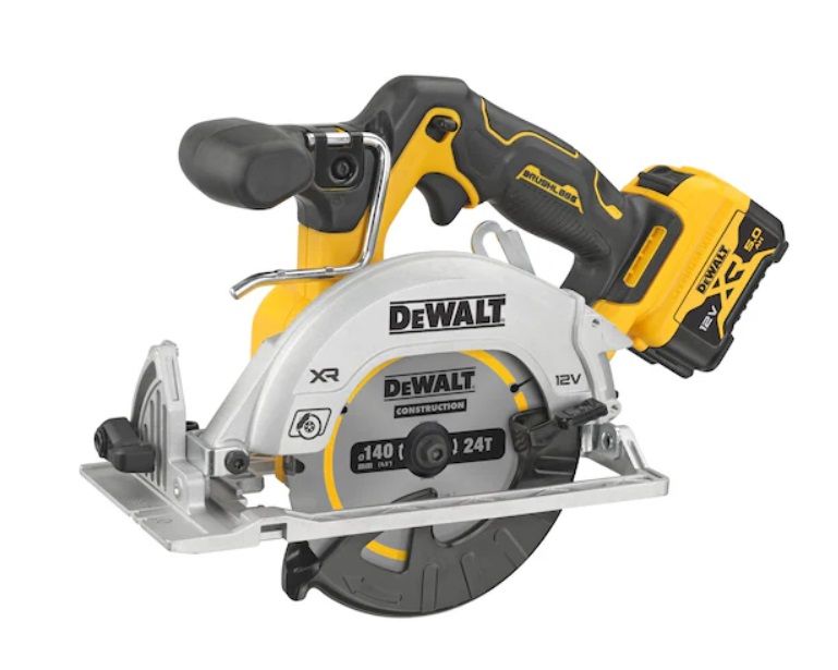 Akkupyörösaha DeWalt DCS512P2-QW; 12 V; 2x5,0 Ah akku