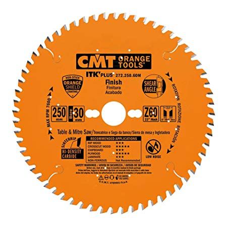 Katkaisuterä puulle CMT 272; 250x2,4x30; Z60; 15°