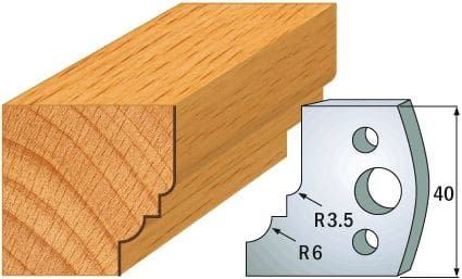 Rajoittimet profiiliveitsille CMT 691.019; 2 kpl.