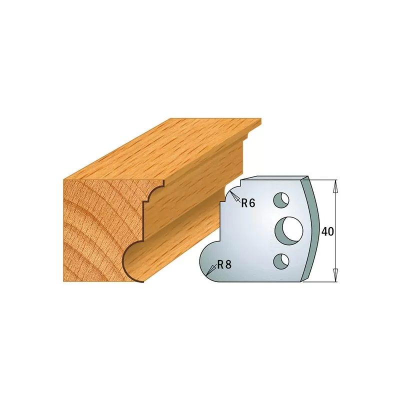 Rajoittimet profiiliveitsille CMT 691.054; 2 kpl.