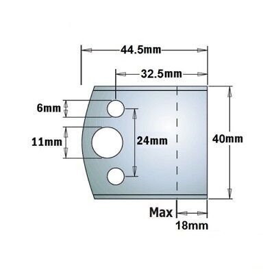 Rajoittimet profiiliveitsille CMT 691.193; 2 kpl.