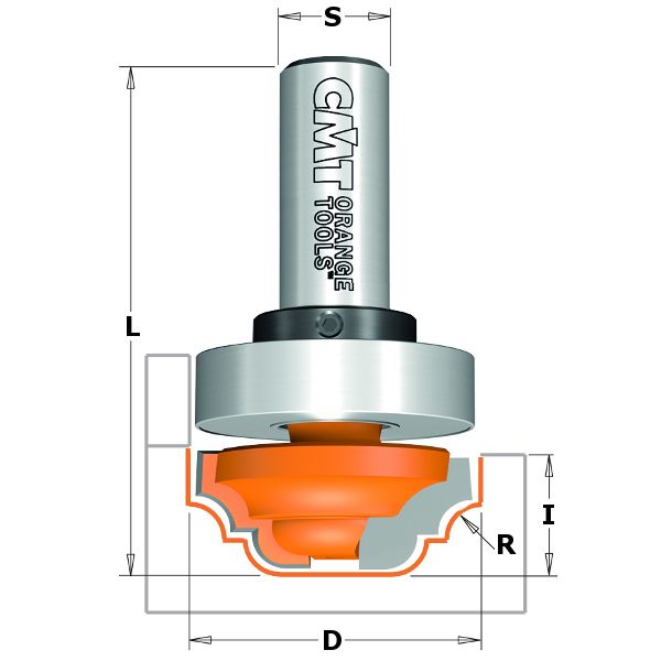 Kourujyrsin CMT; S=12 mm; D=31,7 mm; laakereilla