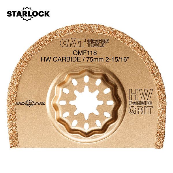 Puolipyöreä segmenttisahanterä CMT OMF118 Carbide Ø75 mm; 1 kpl.