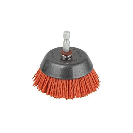 Pyöreä nylon-harja Wolfcraft; 65 mm; HEX 1/4'' Karhea