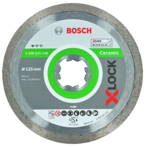 Timanttikatkaisulaikka Bosch XLOCK Standard Ceramic; 125 mm