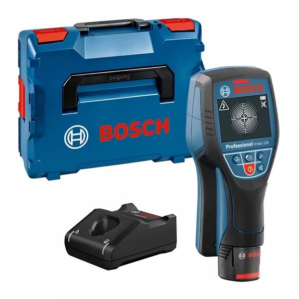 Digitaalinen rakenneilmaisin Bosch D-TECT 120; 12 V; 1x 1,5 Ah