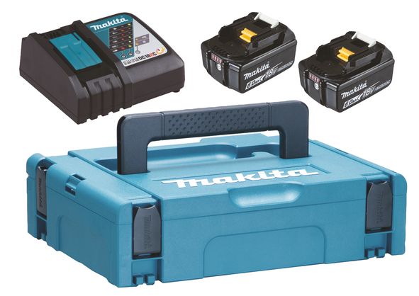 Tarvikesarja Makita; 18 V; 2x6,0 Ah akku + laturi DC18RC