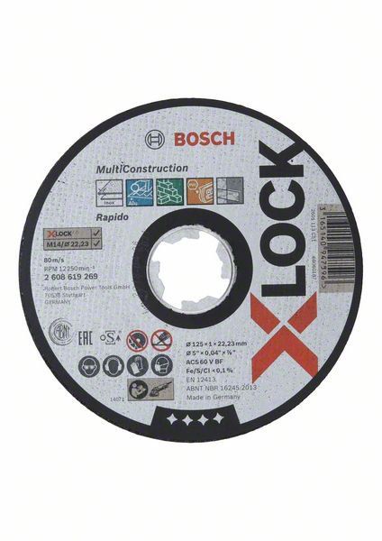 Hiomalaikka Bosch Multi Construction X-LOCK; Ø125x1,0 mm
