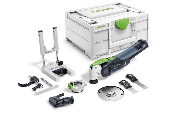 Monitoimityökalu Festool OSC 18 E-Basic-Set VECTURO; 18 V (ilman akkua ja laturia)