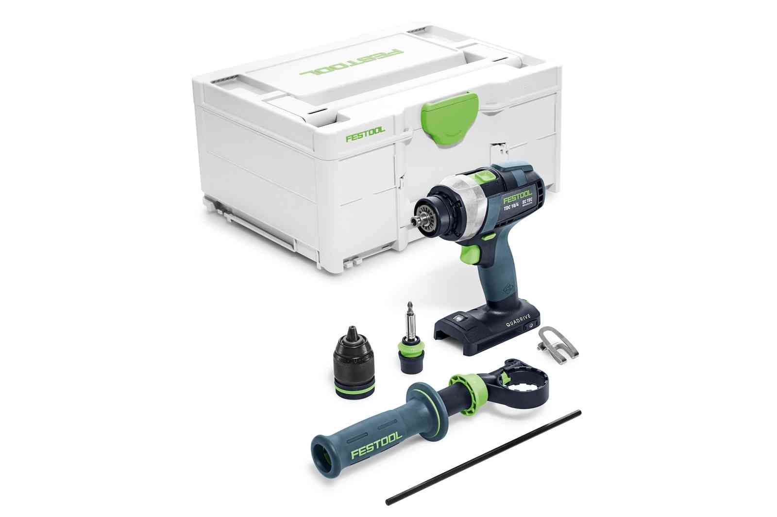 Akkukäyttöinen ruuvinväännin Festool TDC 18/4 I-Basic QUADRIVE; 18V (ilman akkua ja laturia)