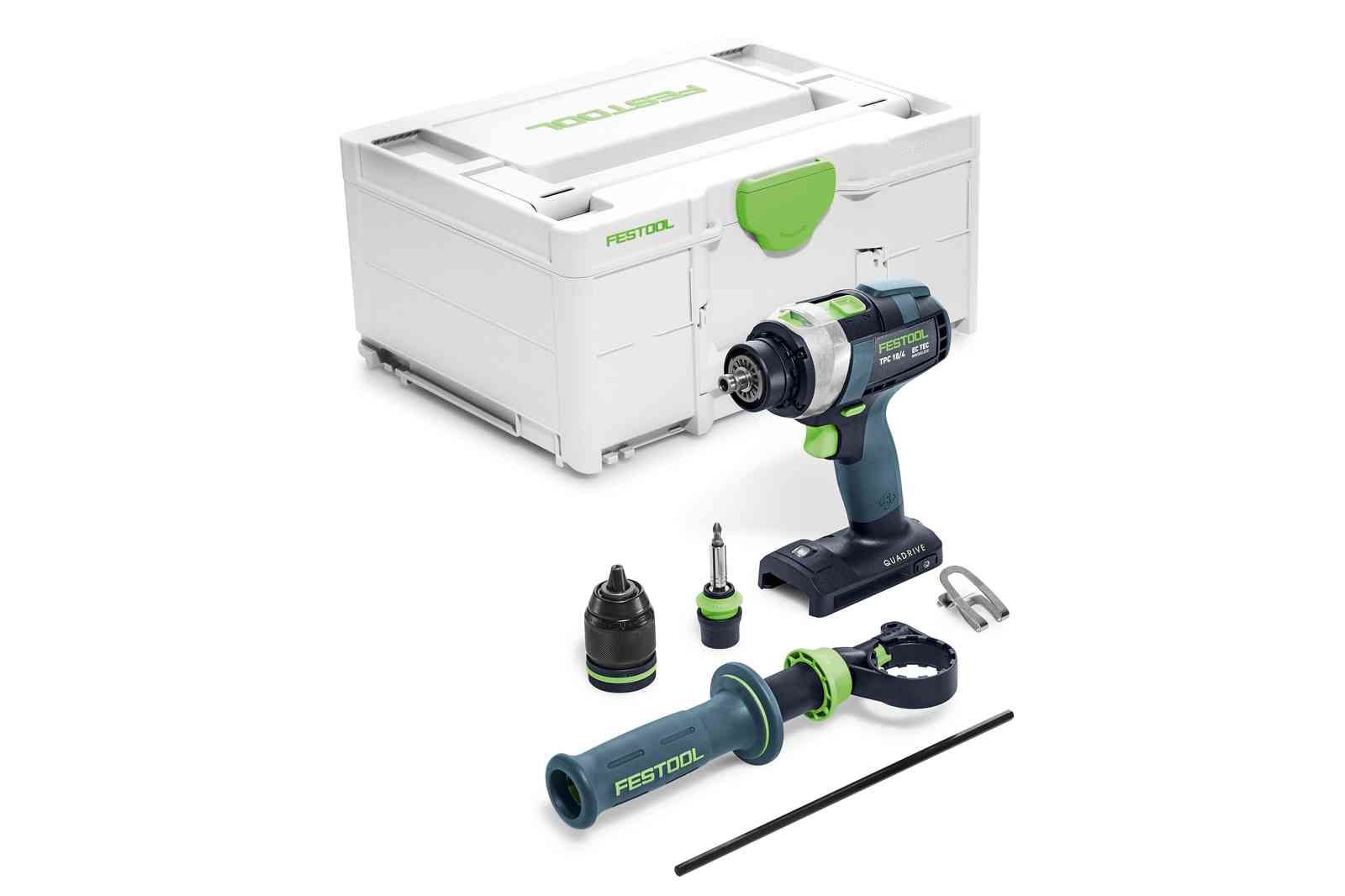 Iskupora / ruuvinväännin Festool TPC 18/4 I-Basic QUADRIVE; 18V (ilman akkua ja laturia)