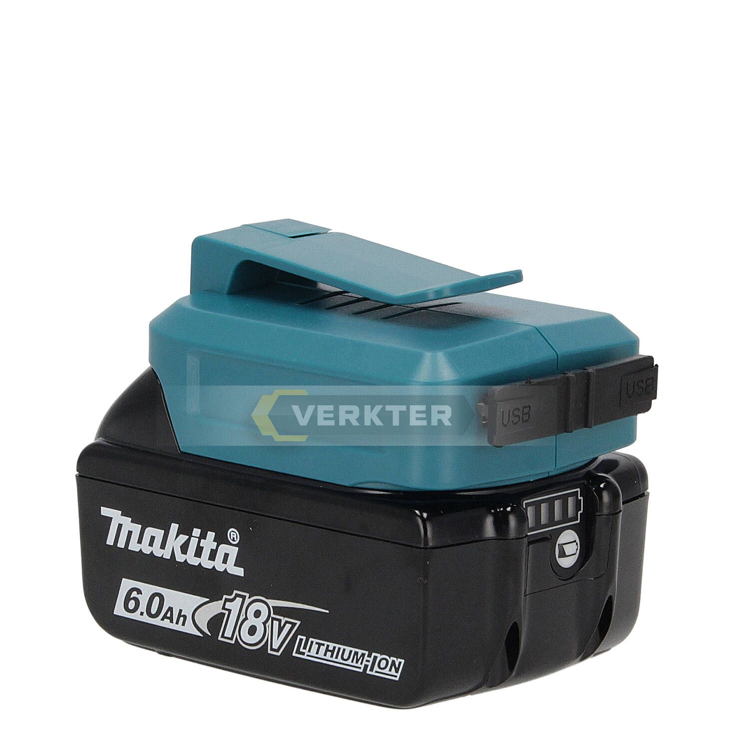 Akkuadapteri Ahlio sopii Makita 18V -> USB (x2)