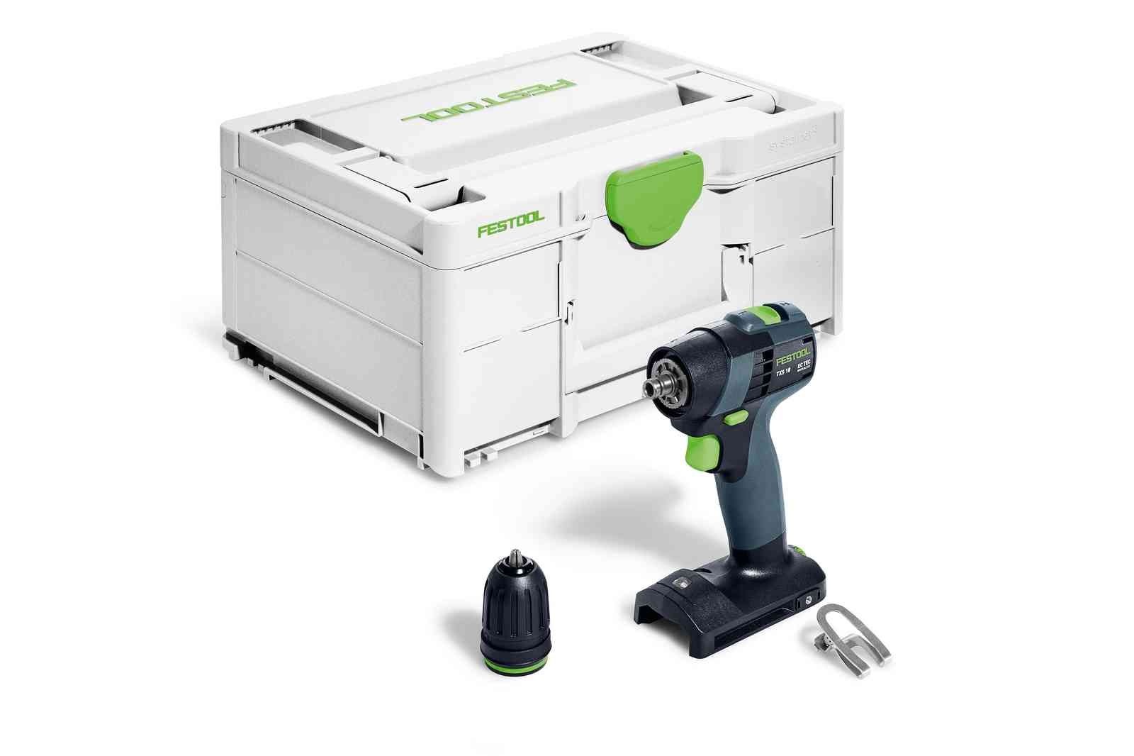 Pora/ruuvinväännin Festool TXS 18-Basic 18 V; (ilman akkua ja laturia)